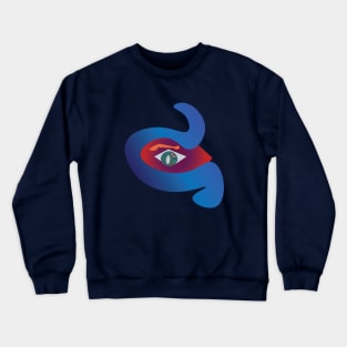 Abstract Eye Vector Art Crewneck Sweatshirt